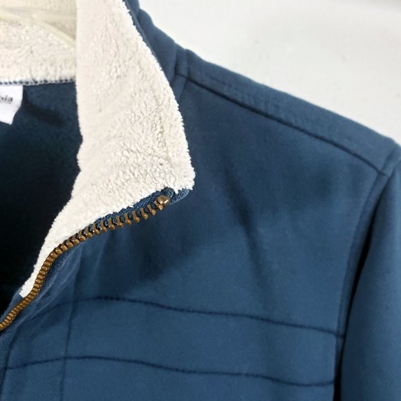 Columbia Women's Blue Lined Full Zip Long Sleeve Coat Sweater Jacket - Picture 3 of 11